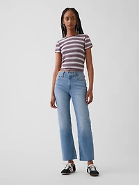 High Rise ’90s Slim Straight Crop Jeans