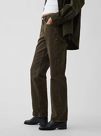 Mid Rise Straight Taper Jeans