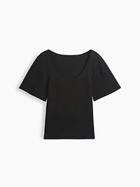 Rib Scoop T-Shirt