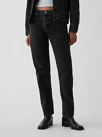 Mid Rise Straight Taper Jeans