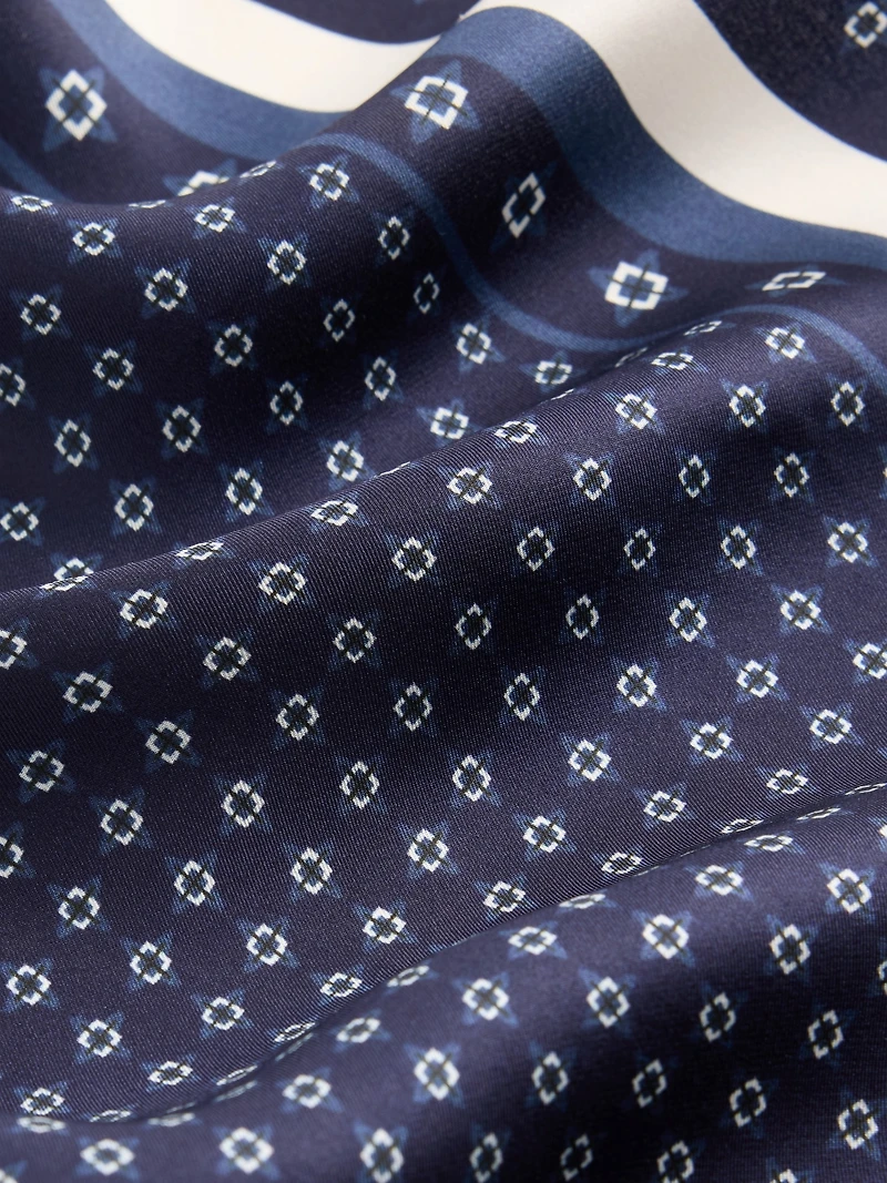 100% Silk Oversized Triangle Bandana Scarf