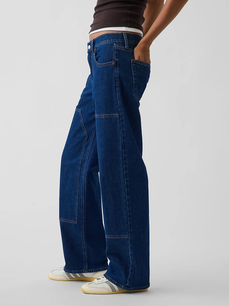 Low Rise Double-Knee '90s Loose Jeans