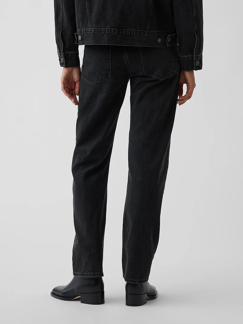 Mid Rise Straight Taper Jeans