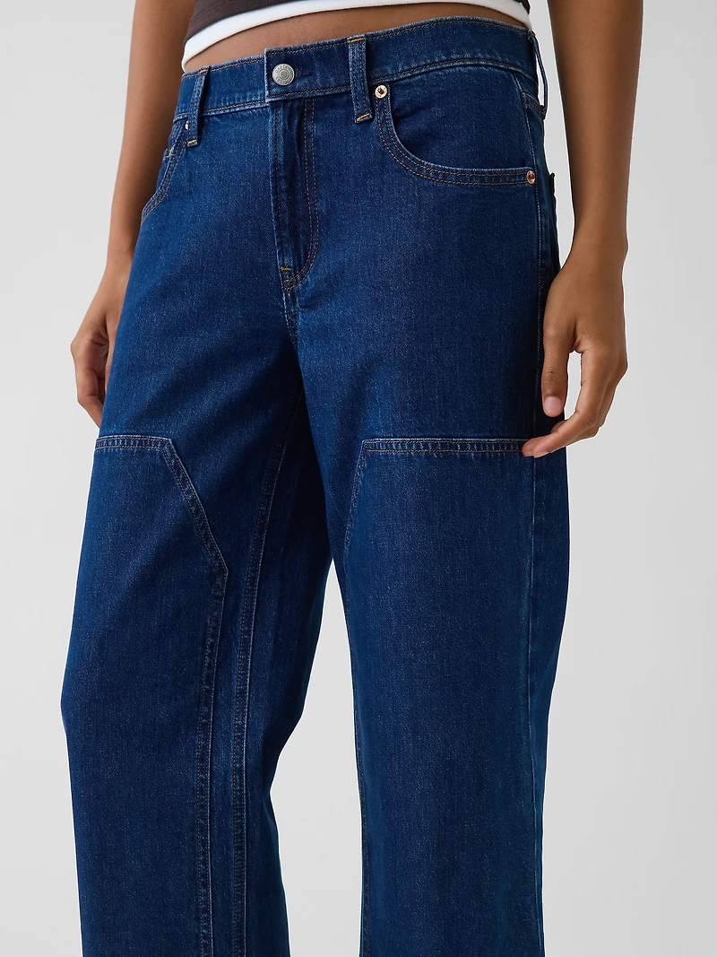 Low Rise Double-Knee '90s Loose Jeans
