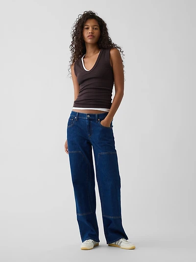Low Rise Double-Knee '90s Loose Jeans