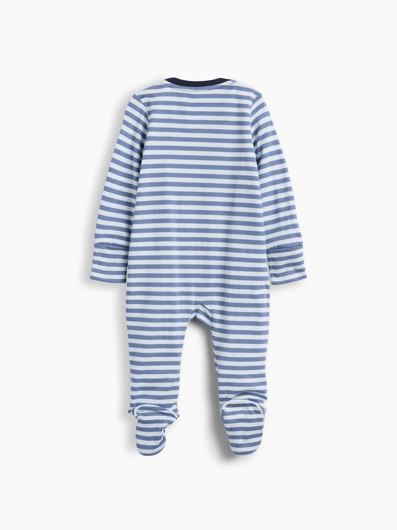 Une-pièce en coton biologique Premiers essentiels pour Béb