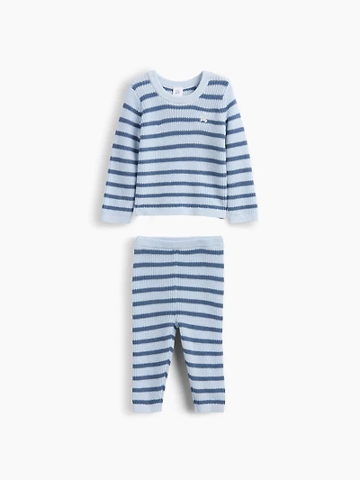 Ensemble avec chandail à rayures pour Béb