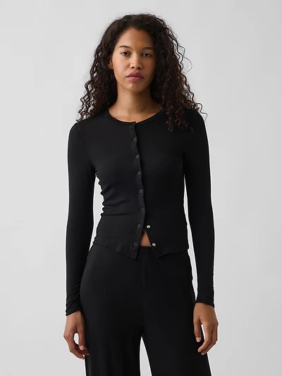 SoftMade Modal Rib PJ Cardigan