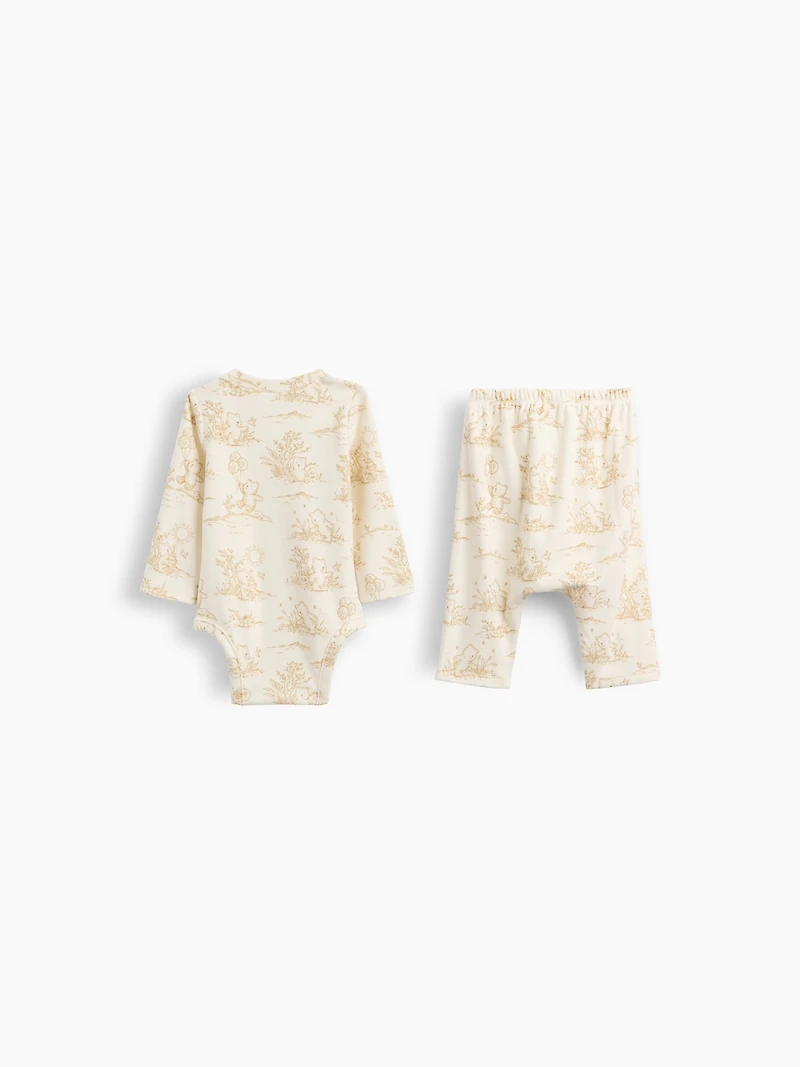 Ensemble cache-couche en tricot soyeux pour Béb