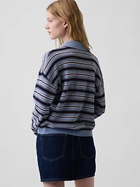 100% Cotton Relaxed Polo Shirt Sweater