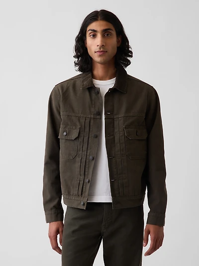 Canvas Denim Trucker Jacket