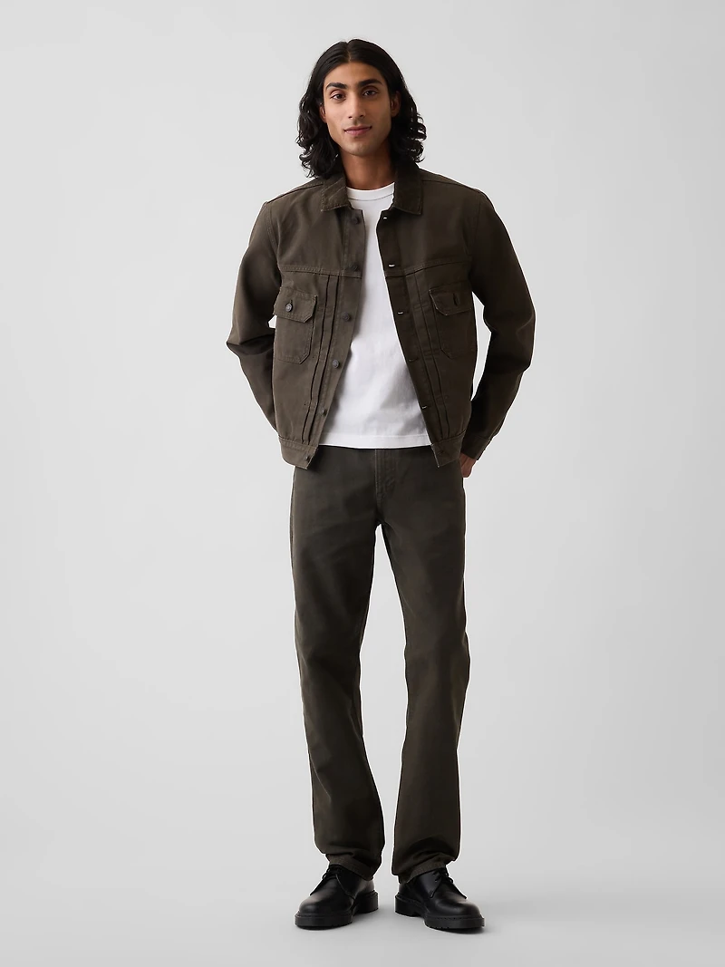 Canvas Relaxed Straight Jeans
