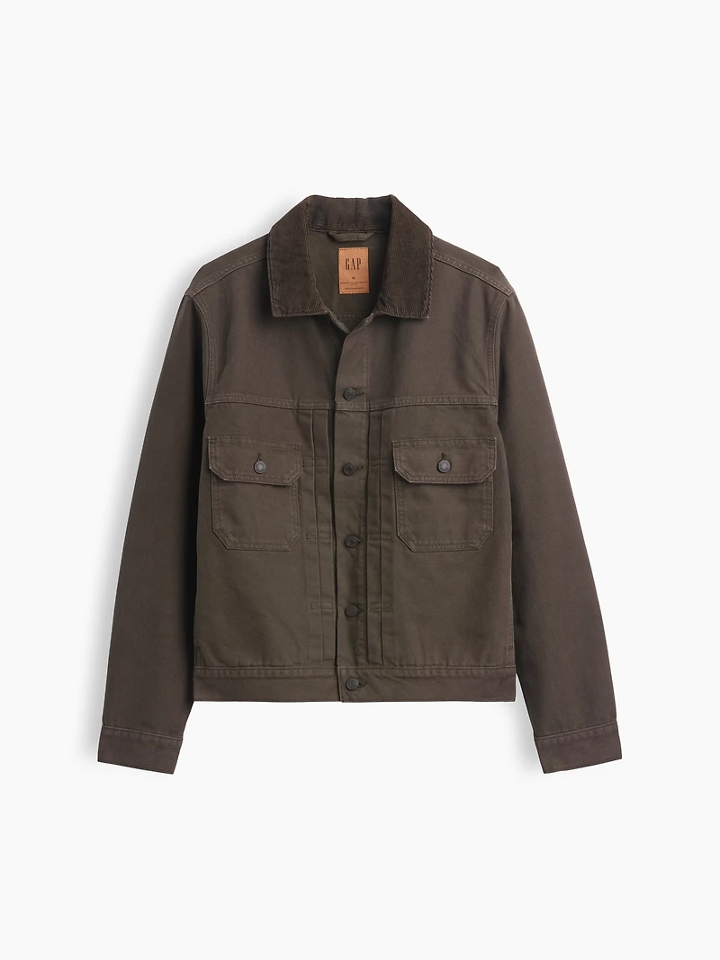 Canvas Denim Trucker Jacket