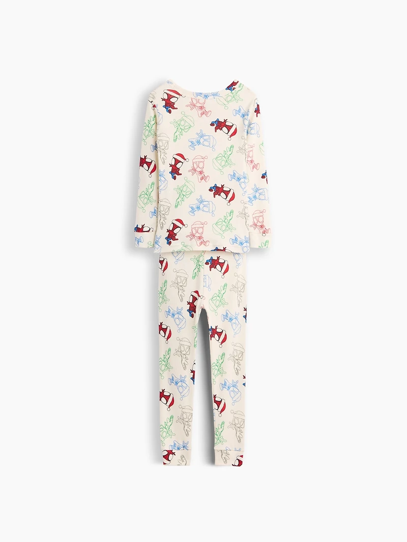 Pyjama Marvel en coton biologique brossé pour Bébé et Tout-petit