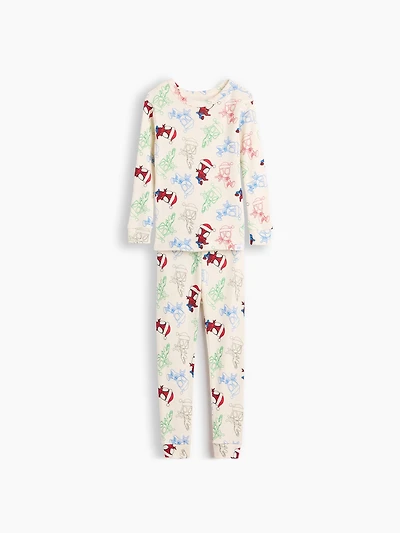 Pyjama Marvel en coton biologique brossé pour Bébé et Tout-petit