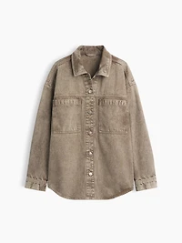 Denim Oversized Shirt Jacket