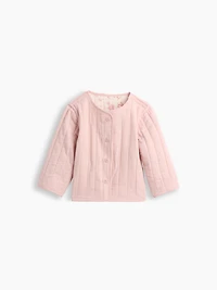 Veste réversible matelassée en gaze pour Béb