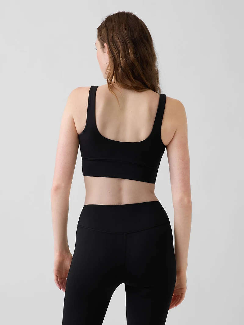 GapFit Smooth Square-Neck Sports Bra