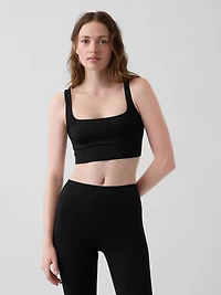 GapFit Smooth Square-Neck Sports Bra