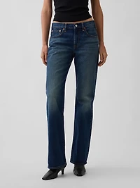 Mid Rise Relaxed Flare Jeans