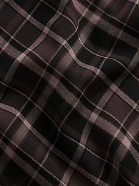 Plaid Easy Knee-Length Skirt