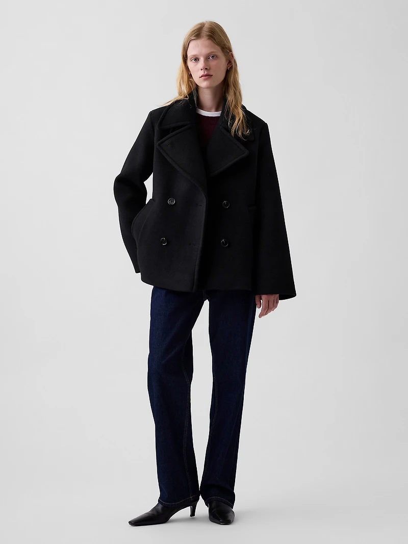 Wool-Blend Peacoat