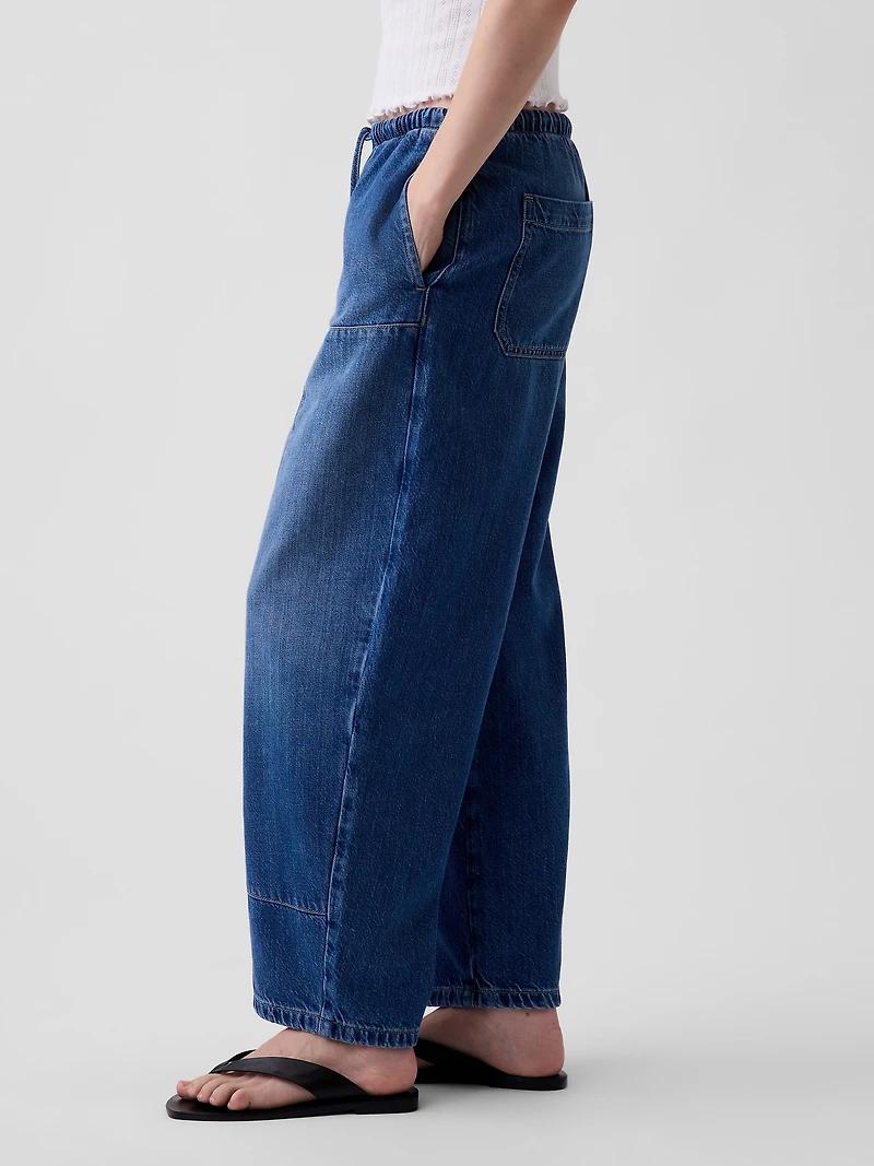 High Rise UltraSoft Easy Barrel Jeans