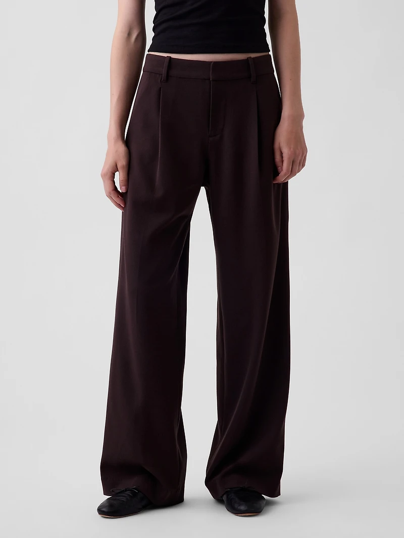 365 Low Rise Brushed Twill Pleated Trousers