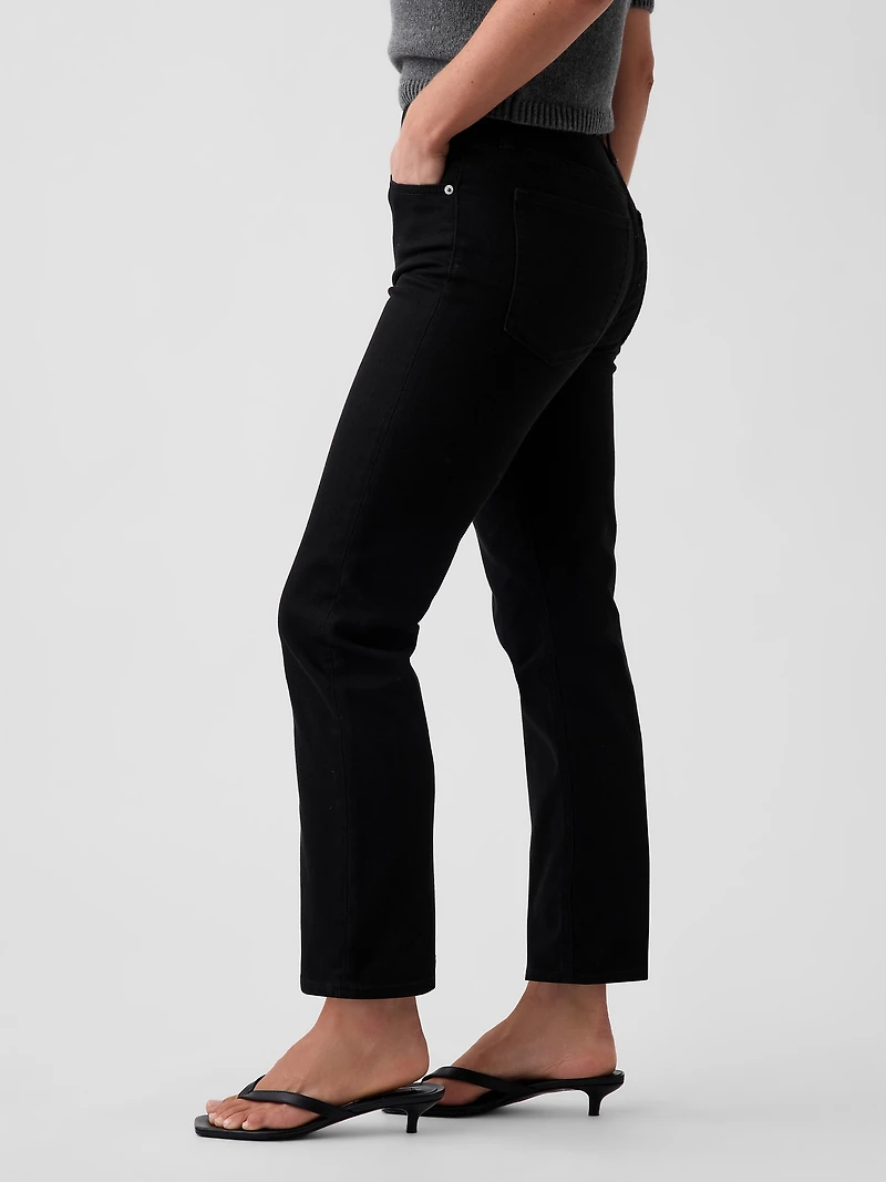 High Rise ’90s Slim Straight Crop Jeans