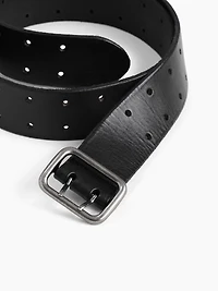 Double-Prong Leather Belt