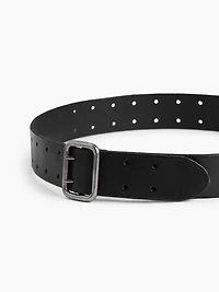 Double-Prong Leather Belt