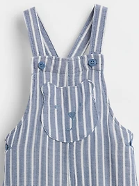 Salopette en gaze de coton à imprimé de l’ourson Brannan pour béb