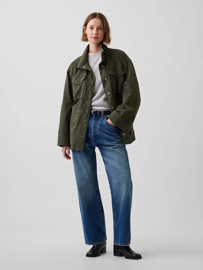 Oversized Utility Swing Jacket