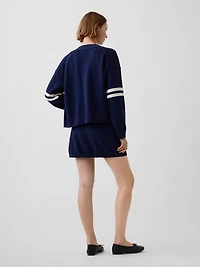 100% Cotton Mini Sweater Skort