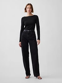 CloseKnit Jersey Scoop-Back T-Shirt
