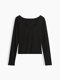 CloseKnit Jersey Scoop-Back T-Shirt