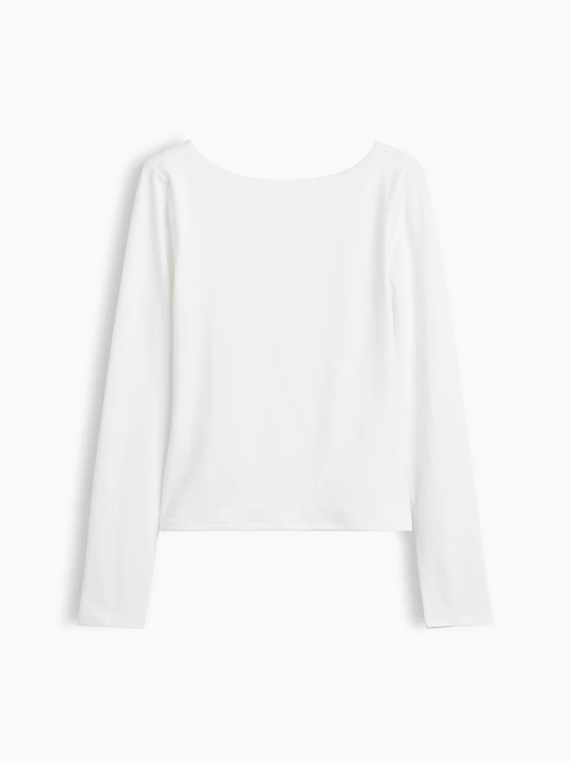 CloseKnit Jersey Scoop-Back T-Shirt