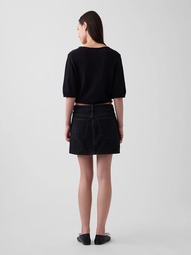 Denim Mini Skirt