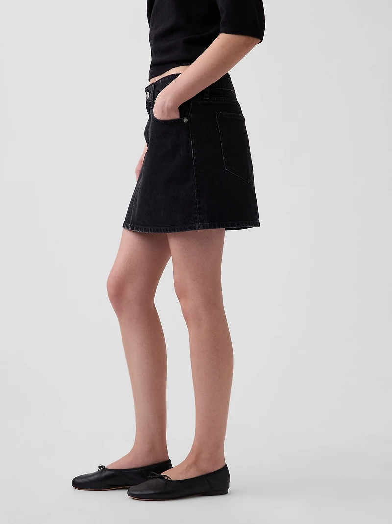 Denim Mini Skirt