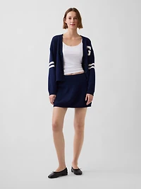 100% Cotton Mini Sweater Skort