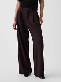 365 High Rise Brushed Twill Pleated Trousers