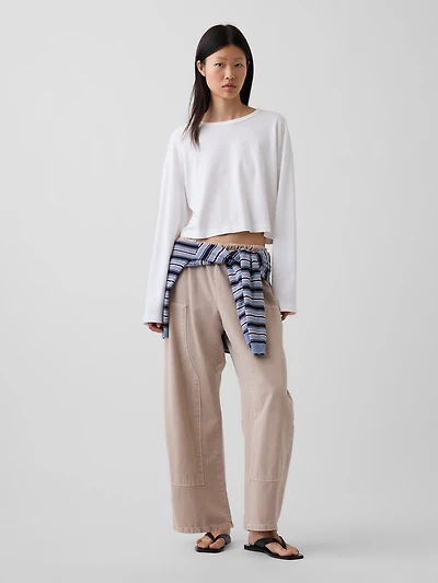 Easy Double-Knee Barrel Pants