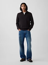 Relaxed Quarter-Zip Sweater