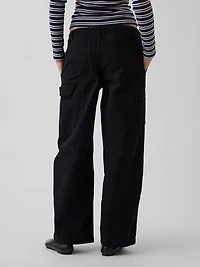 Canvas Easy Baggy Barrel Cargo Pants