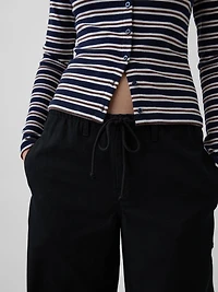 Canvas Easy Baggy Barrel Cargo Pants