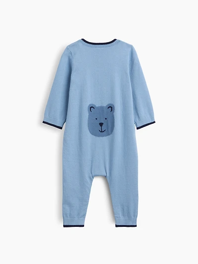 Une-pièce en tricot à imprimé de l’ours Brannan pour Bébé