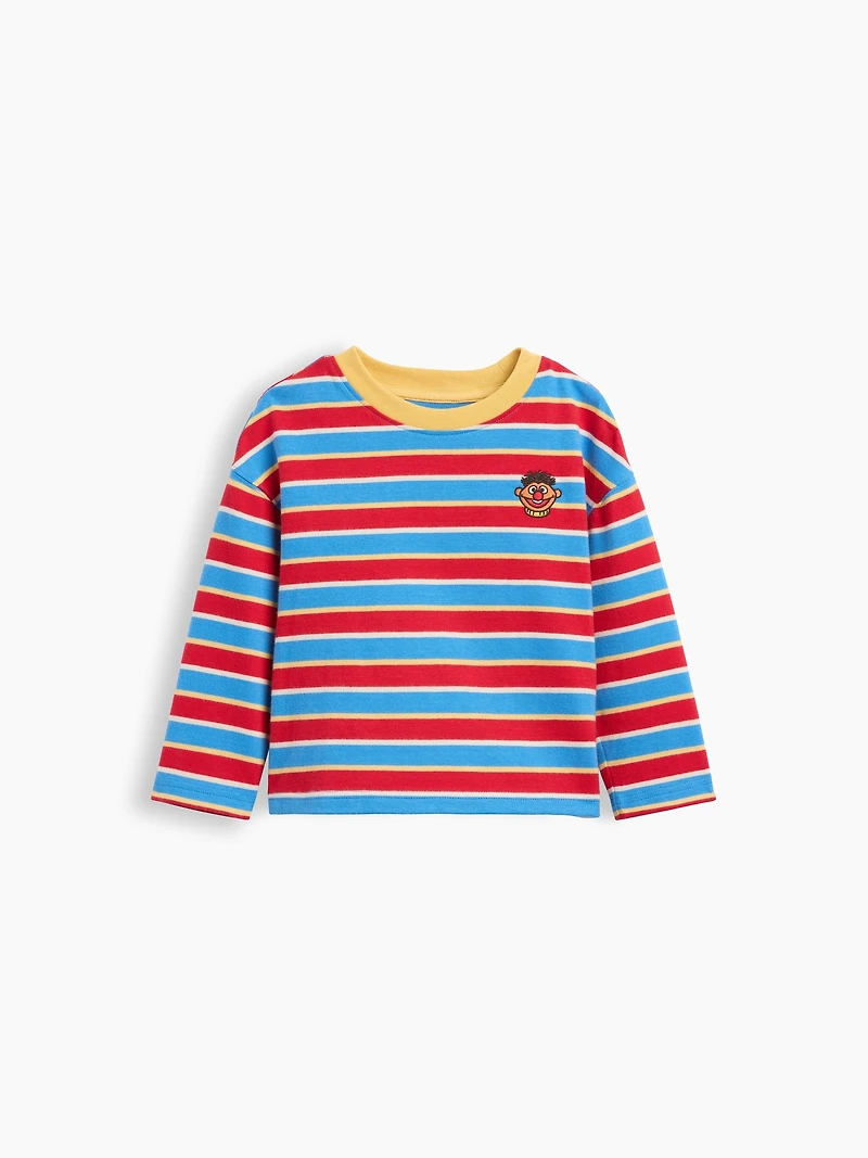 T-shirt à imprimé Ernie de Sesame Street pour Bébé et Tout-petit