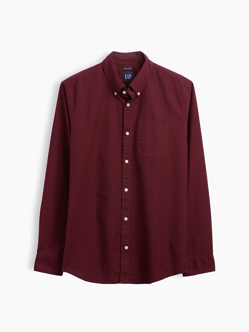Plaid Oxford Button-Down Shirt