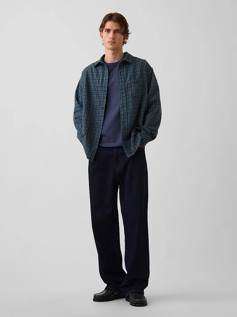 Relaxed Flannel Shirt