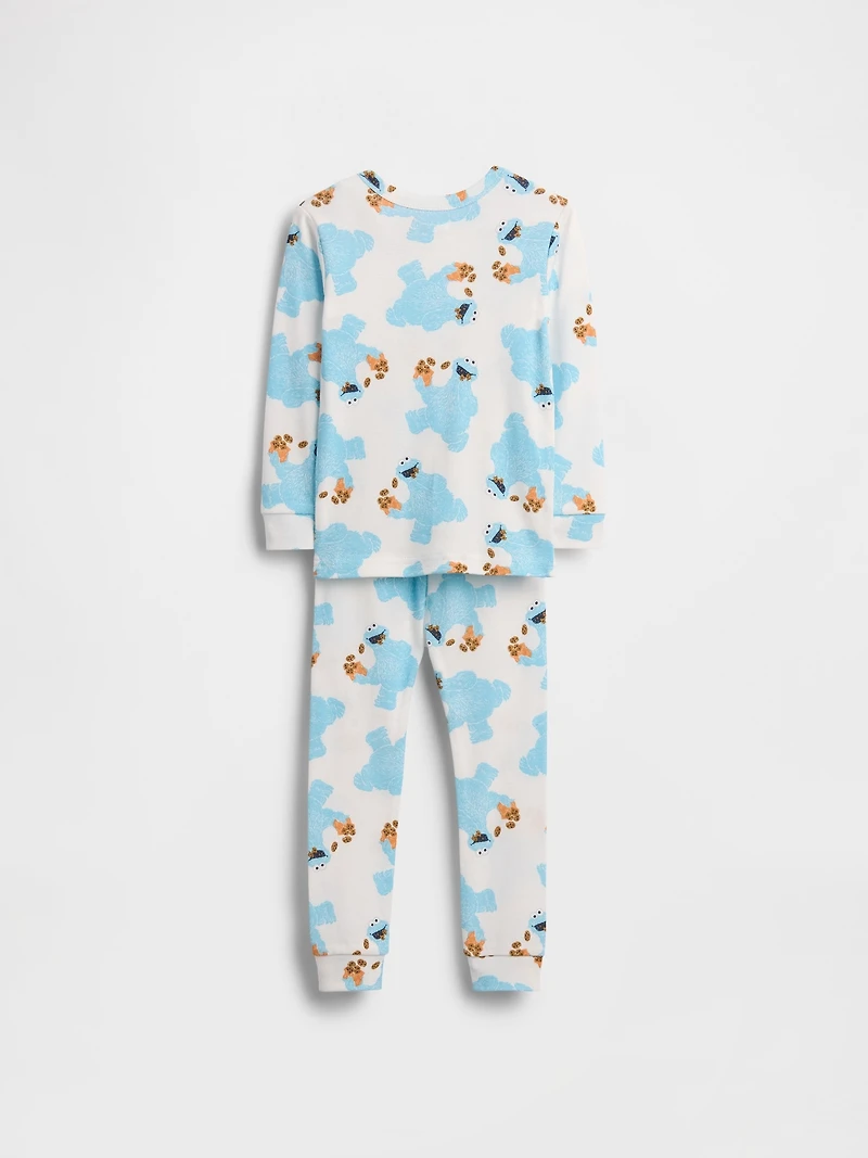 Pyjama en coton biologique brossé Sesame Street pour Bébé et Tout-petit